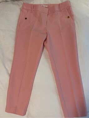 LOFT Blush Pink Cropped Tailored Pants